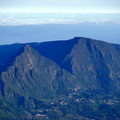 Le Cimendef (2228 m), Roche Écrite and Salazie below it