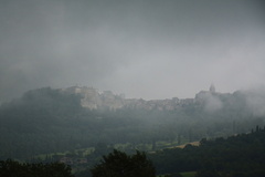 Todi in early morning mist/rain