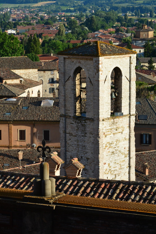 View from Piazza Grande in Gubbio: Saint John's