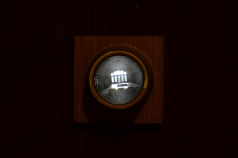 Peephole in Teviot Row House