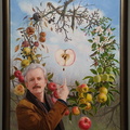 Self-Portrait by the Apple Wreath